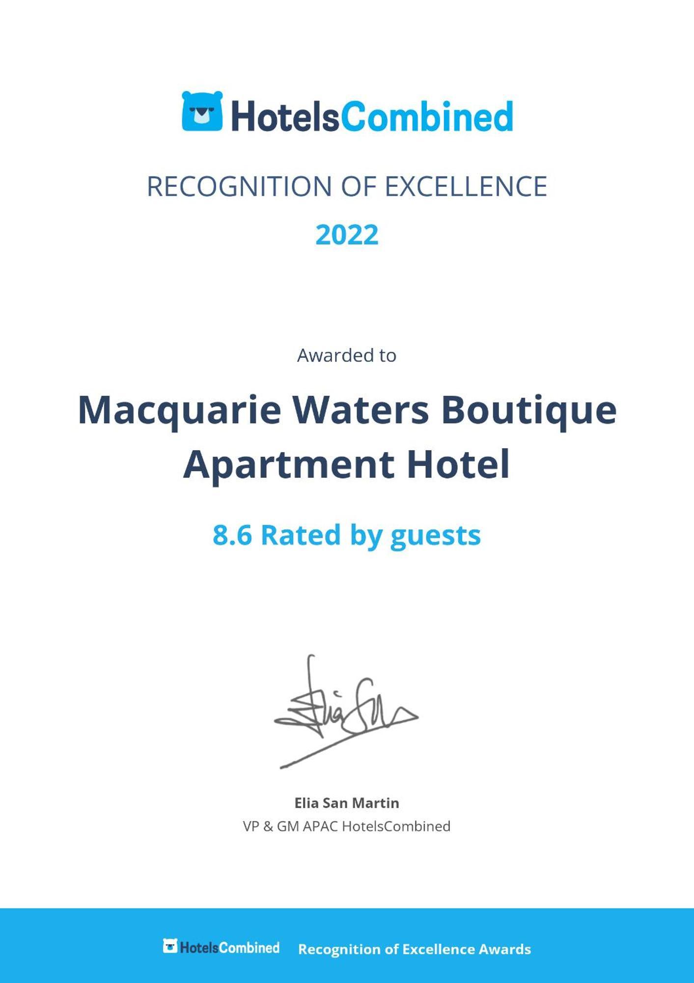 Macquarie Waters Boutique Apartment Hotel Port Macquarie Exterior photo